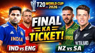 India vs England &amp; New Zealand vs South Africa | T20 World Cup 2026 Semifinals Full Preview