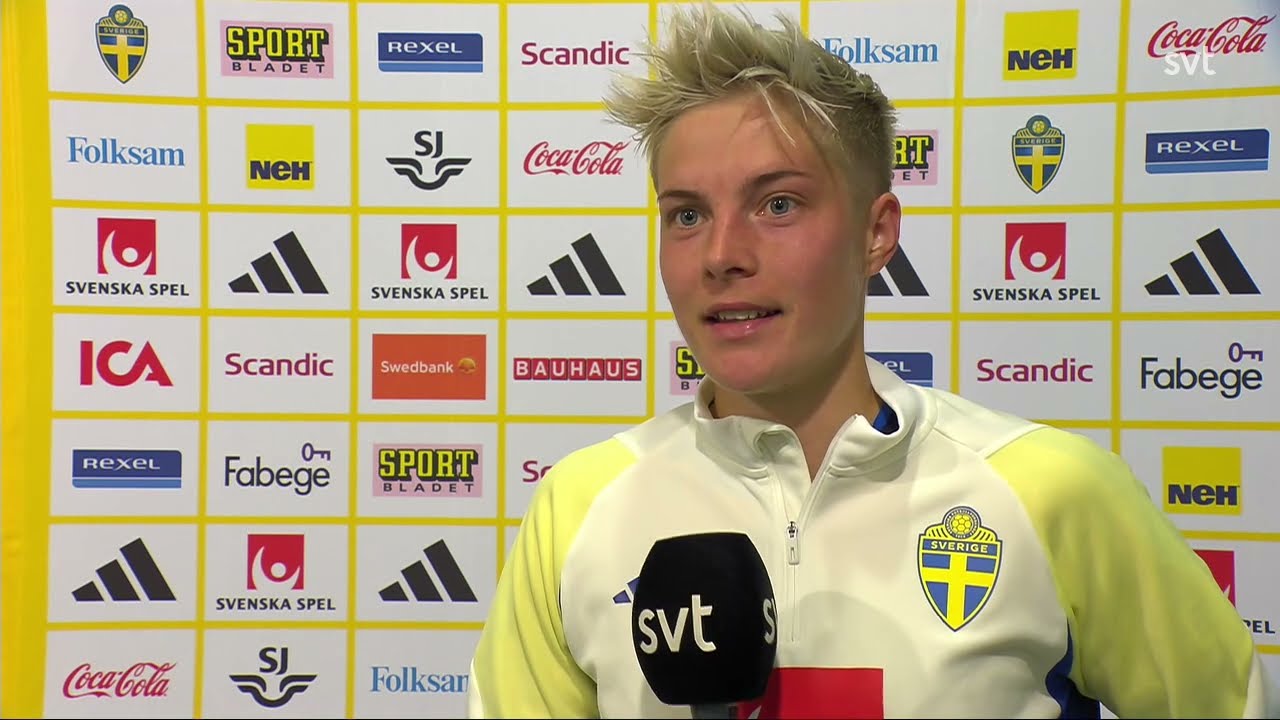 Lina Hurtig post-match interview after the Nations League match against Spain