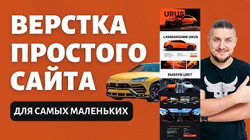 Верстка простого сайта для самых маленьких, html/css подробное объяснение