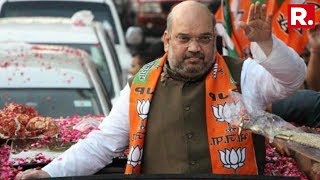 BJP President Amit Shah's Mega Roadshow In Ahmedabad, Gujarat