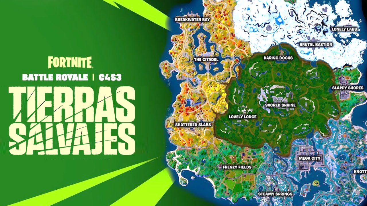 Fortnite Capítulo 4 Temporada 3 | Mapa Oficial - YouTube