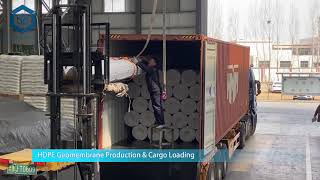 BPM Geomembrane Plastic Liner Production and Loading Process