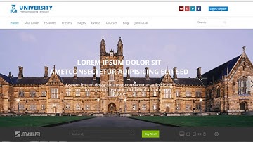 Joomla Template  University- Menzza.com