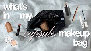 what s in my capsule makeup bag my everyday makeup routine fits in this bag