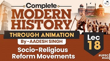 Socio - Religious Reform Movements | Lec 18 | Complete Modern History Through Animation | UPSC CSE