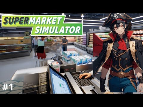 J'ouvre mon premier MARKET (Supermarket simulator) #1 /j ai ragequit valorant a la fin.