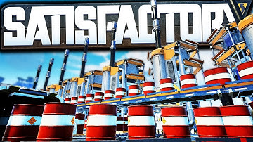 Efficient OIL REFINERY REVAMP and Caterium Collection! | Satisfactory Early Access Gameplay Ep 16