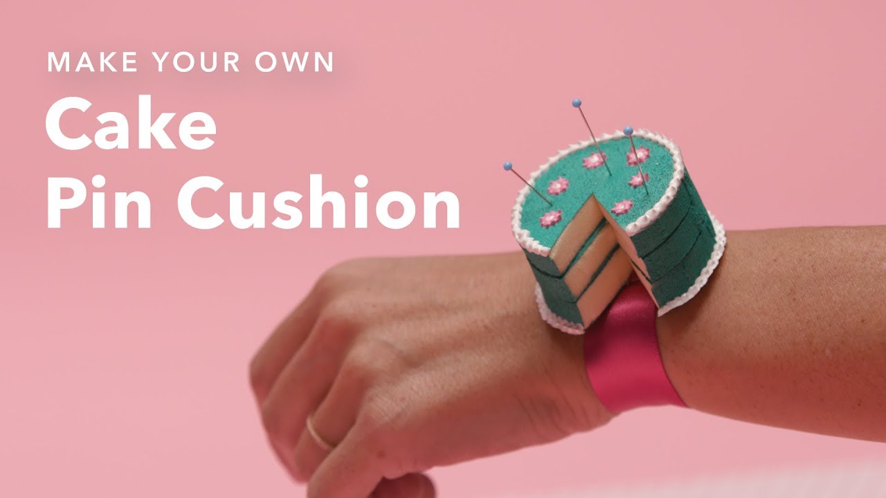 Make A Pin Cushion That S Wearable And Looks Like A Cake Youtube