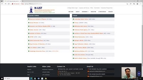 Legal Resources in INFLIBNET NLIST