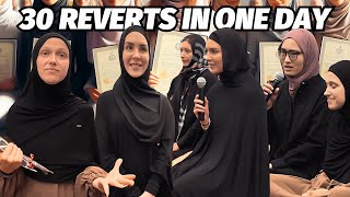 30 Australian Females Accept Islam on The Same Day!