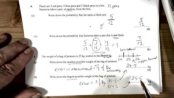 11A3 Mini GCSE Assessment 1 Limits and Accuracy