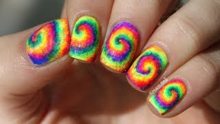 dye tie nail neon tutorial die really