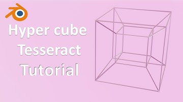Blender Tutorial - How to Make Seamless Loop Animation for the 4D Hyper cube Tesseract EN Subtitles