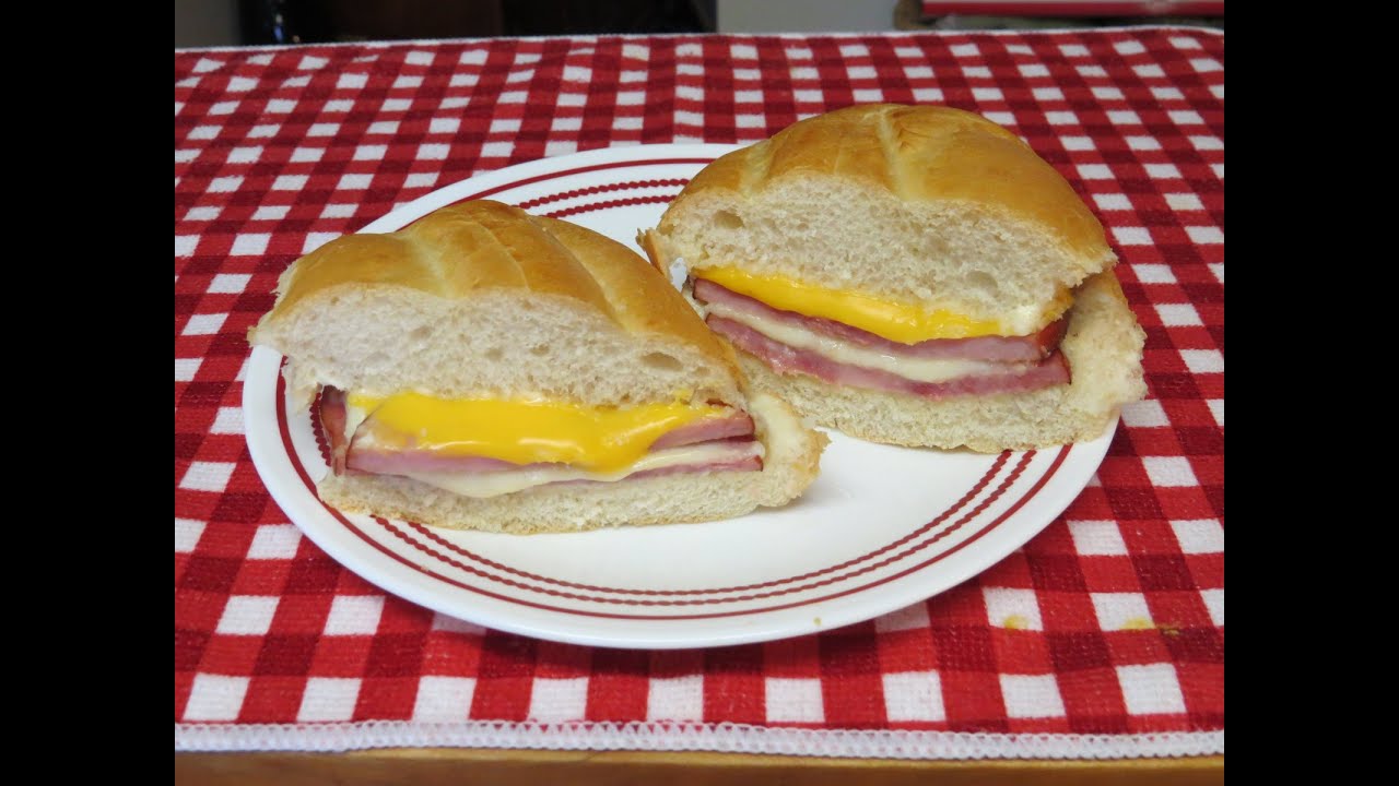 Ham and Cheese SandwichEasy Toaster Oven Recipe YouTube
