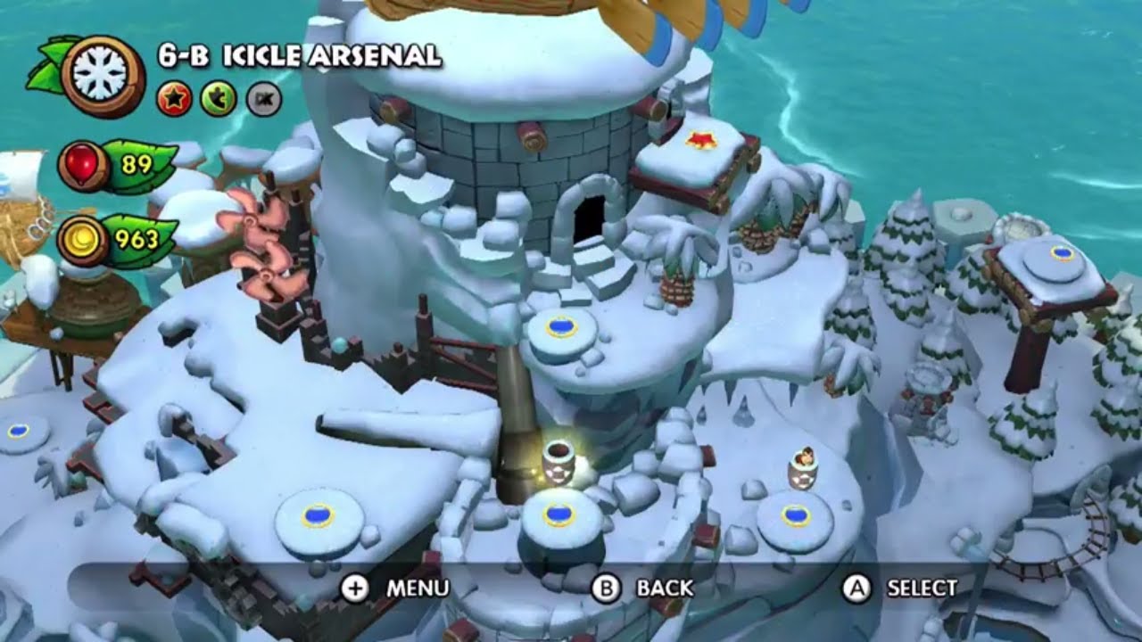 Donkey Kong Country: Tropical Freeze | 6-B Icicle Arsenal