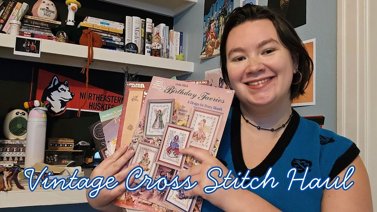 Vintage Cross Stitch Haul! Kits + Patterns from Ebay, Facebook, and Thrifting