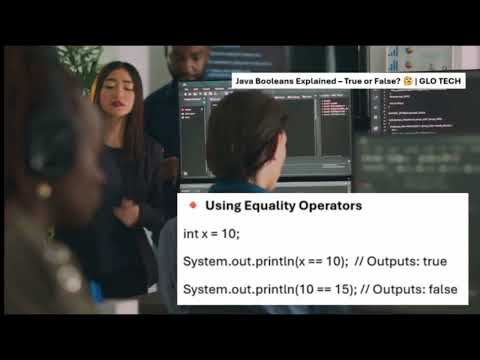 Master Java Booleans  True or False  🤔 with GLO TECH   Tutorial 16