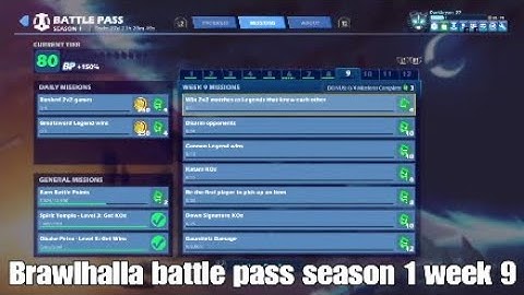Brawlhalla battle pass season 1 week 9 guide