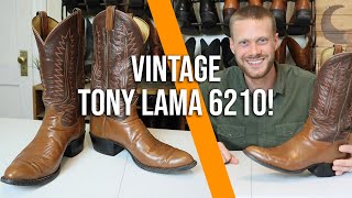 Vintage Tony Lama 6210 Used Cowboy Boots!