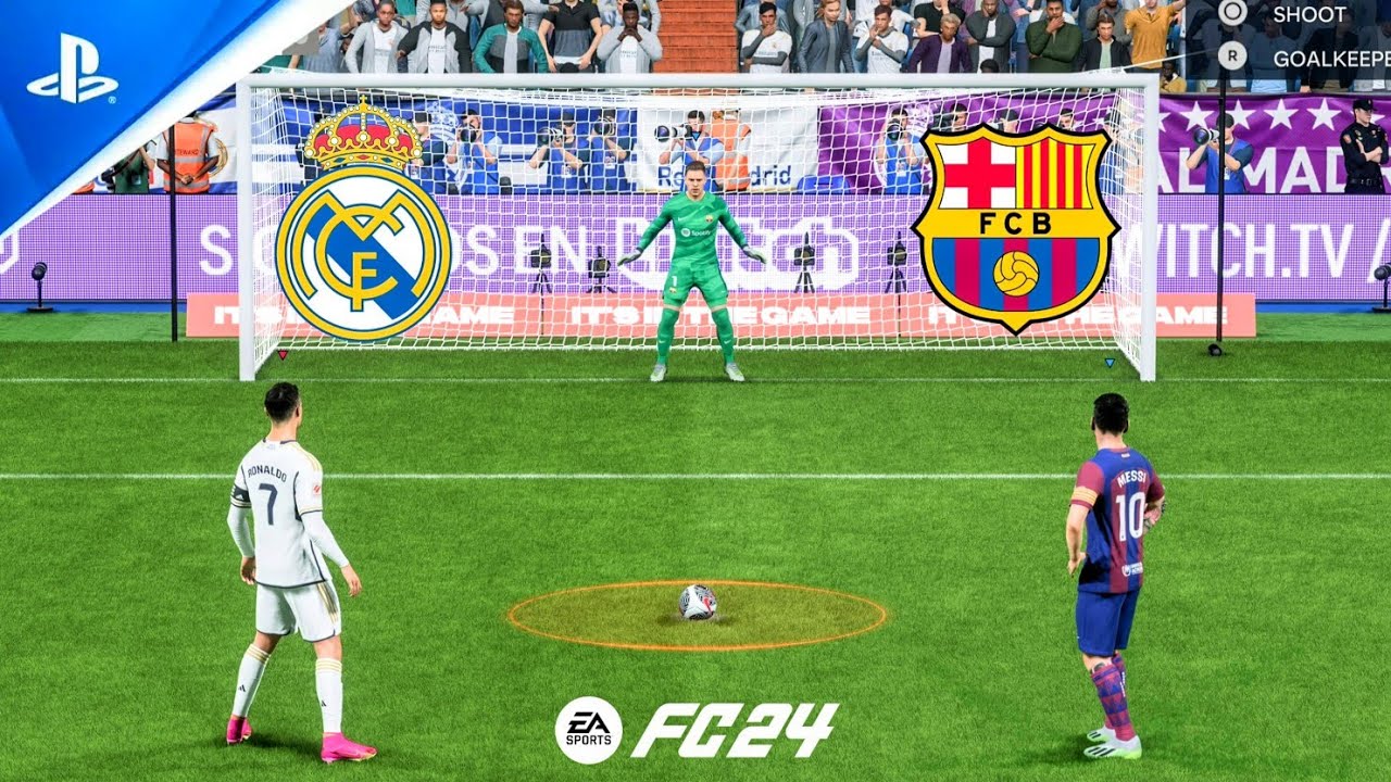FC 24 | Real Madrid vs FC Barcelona | Ronaldo vs Messi | Super Cup ...