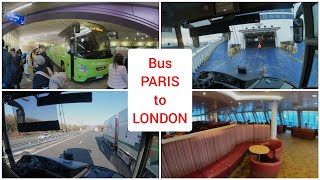 Paris to London by bus 4K