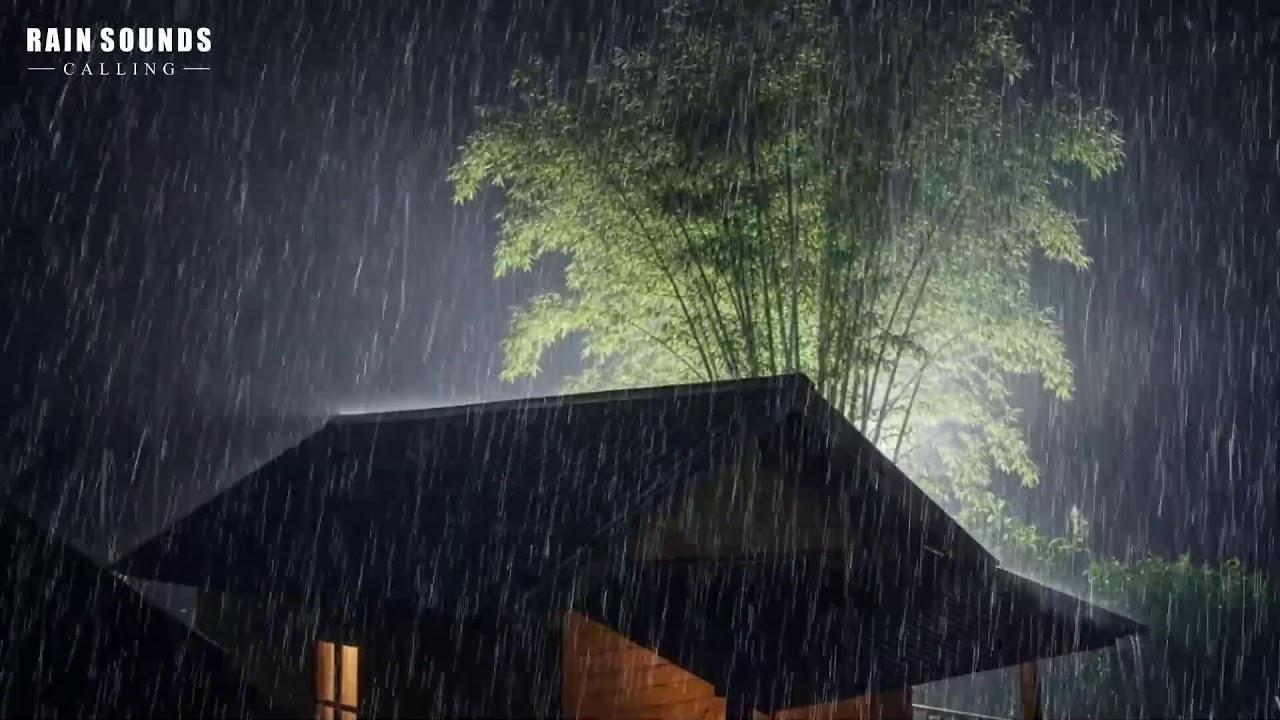 Rain Sounds for Sleeping - 11 Hours Heavy Rain on Forest Cabin | Soothing Storm for Better Sleep
