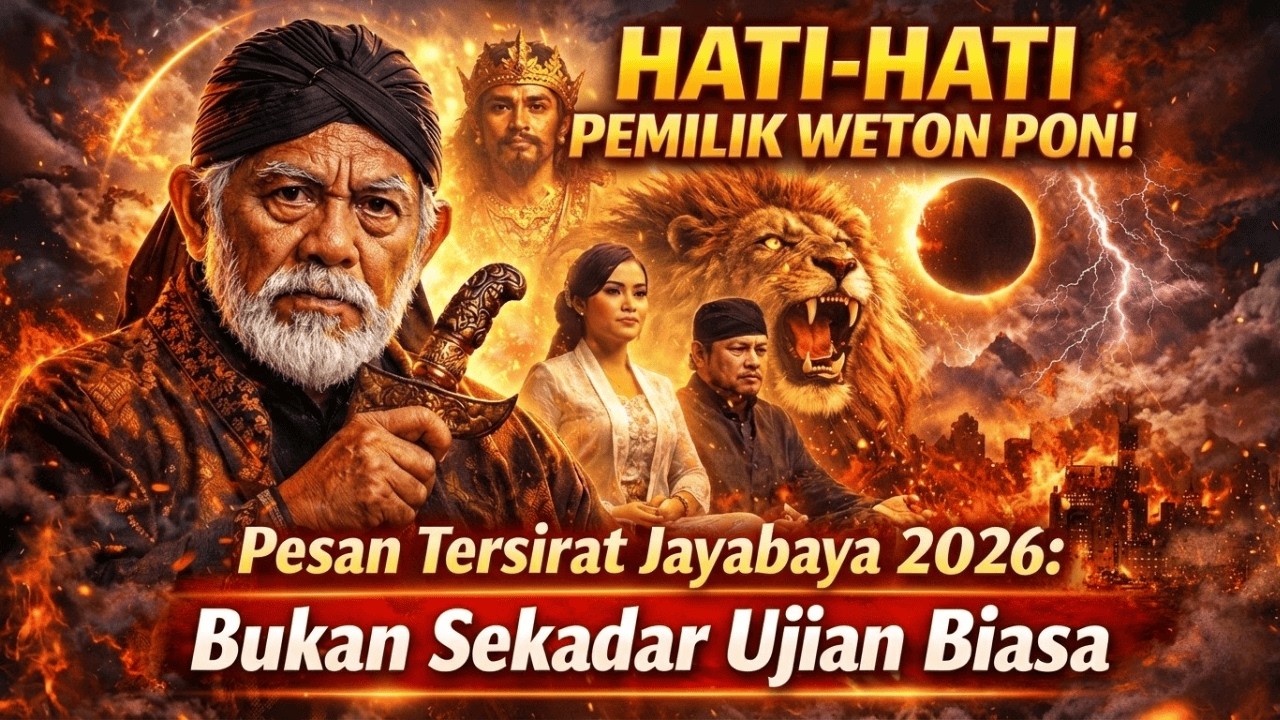 Hati-Hati Pemilik Weton Pon❗ Pesan Tersirat Jayabaya 2026: Bukan Sekadar Ujian Biasa