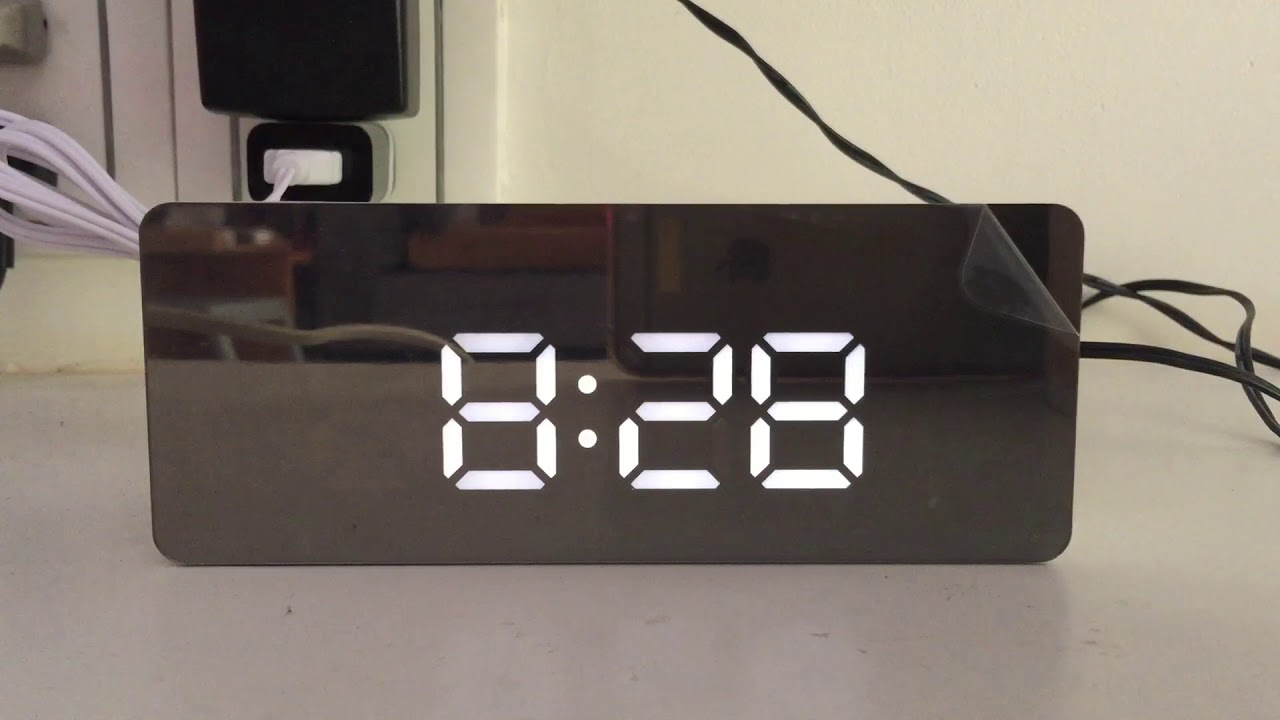 LED Alarm Clock - YouTube