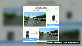 Koorinwoo Visible Video Car Parking Sensors 8/6/4 Probes Backlight Front With Rear Alarm Parktronic