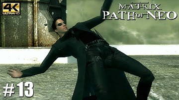The Matrix: Path of Neo - PC Playthrough Gameplay 4k 2160p PART 13 Rooftop Assault "Dodge This"
