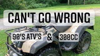 Suzuki kingquad 300 4x4 ATV - quick four wheeler  review