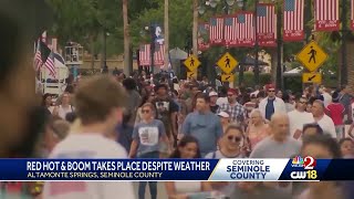 Rain can’t dampen spirits at Red Hot & Boom in Altamonte Springs