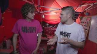 Enter Shikari DJ set and interview at Reading Festival 2012