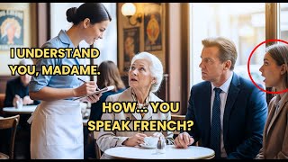 Waitress Speaks French to a Customer — Billionaire at Next Table Leaves a Note and Jet Ticket...