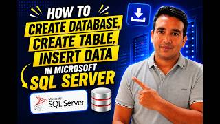 SQL For Beginners | Lesson 01: How To Create Database, Create Table & Insert Data in MS SQL Server