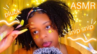 ASMR- Plucking Away Negativity \& Stress 🤏🏽♡✨(FAST MOUTH SOUNDS, SNIPPING, BRUSHING..etc 🧡✨)