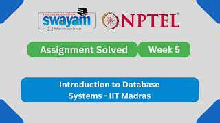 Introduction to Database Systems Week 5 || NPTEL ANSWERS 2026 #nptel #nptel2026 #myswayam