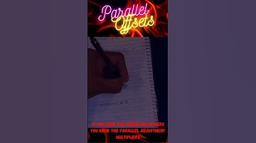 Parallel Offsets...           By Holmz Law... To be a Conduitologist you need to learn this.