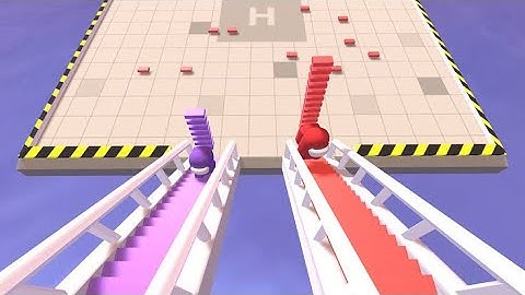 Bridge Race 3D Running Game All New Max Level Full Gameplay Video Pro Update Version GAMEPLAY