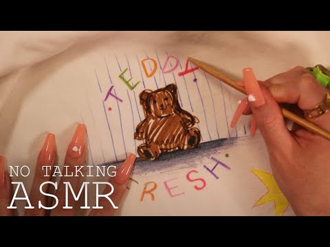 ASMR Teddy Fresh Hoodie Tracing (🎧 NO TALKING)