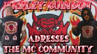 Harley Guindon Addresses The Motorcycle Club Community and Satans Choice MC