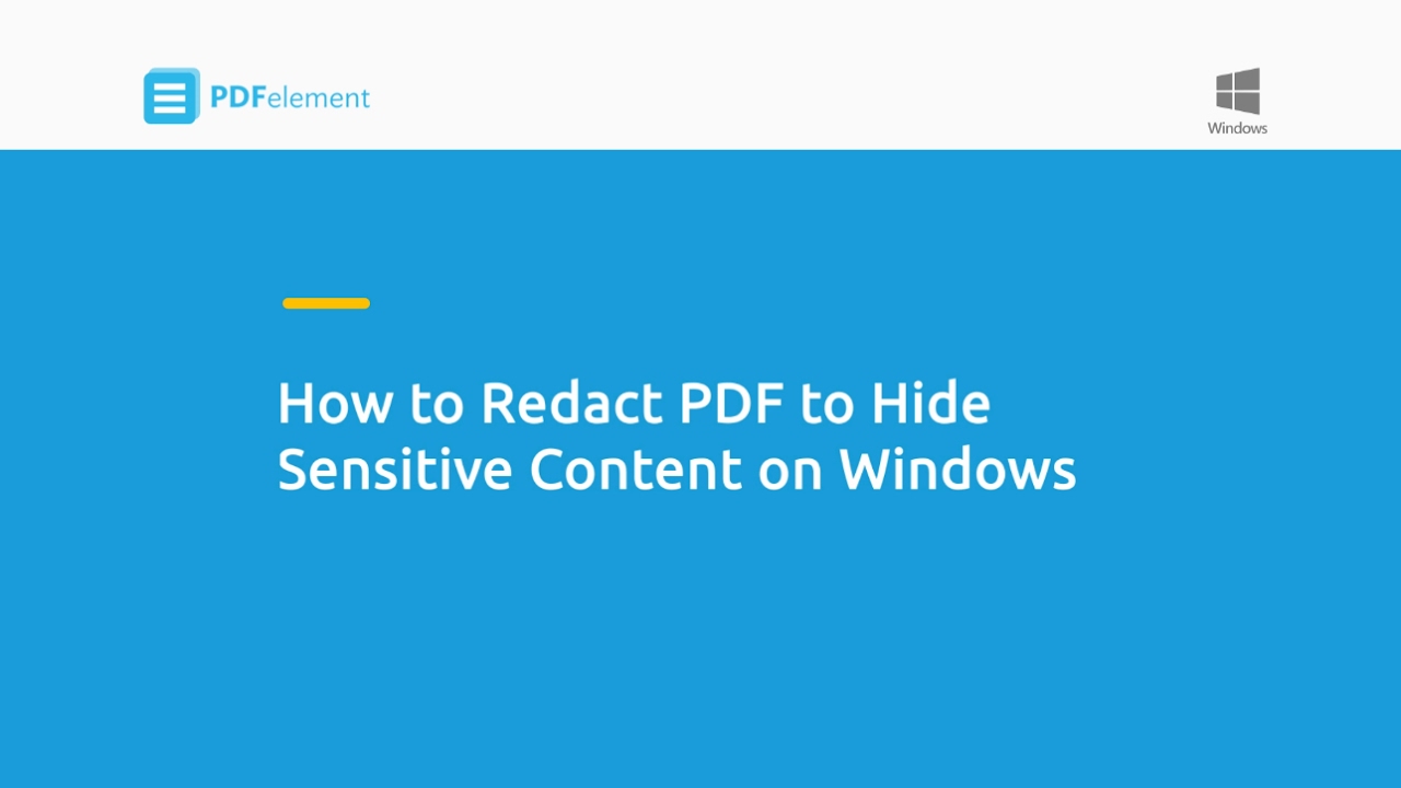 How To Redact PDF To Hide Sensitive Content On Windows YouTube