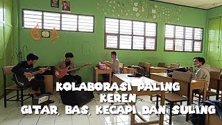 #viral #viralvideo #viralvideos KOLABORASI PALING KEREN GITAR, BAS, KECAPI, DAN SULING BAMBU