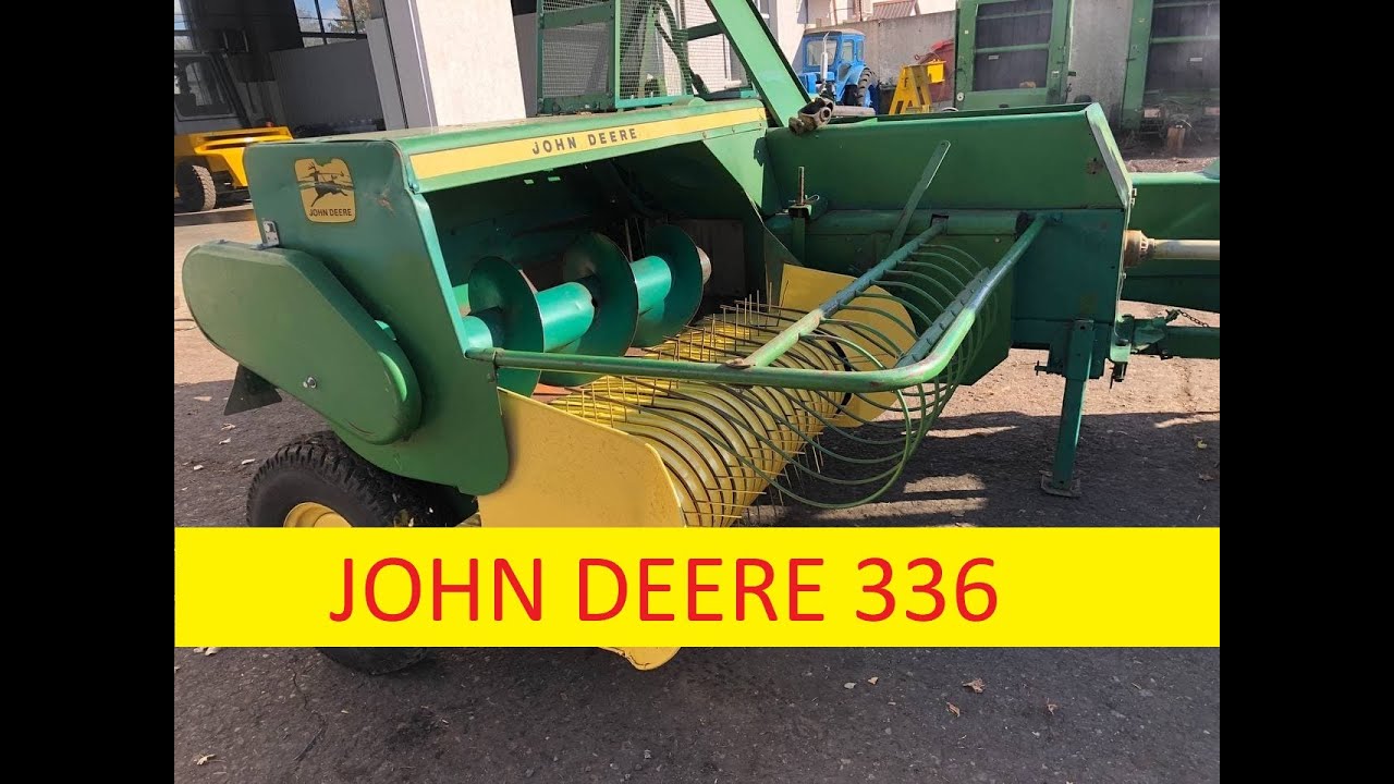 Тюковый пресс-подборщик для сенозаготовки John Deere 336 из Европы с доставкой.