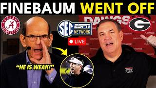 TOTAL DISRESPECT: Finebaum harshly criticizes Kirby Smart live and Georgia fans react!