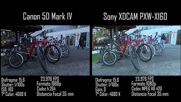 Video Test   Canon 5D Mark IV vs Sony XDCAM PXW-X160