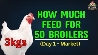 Celebrity How Much Feed for 50 Broilers in 6 Weeks and per bird? Profile