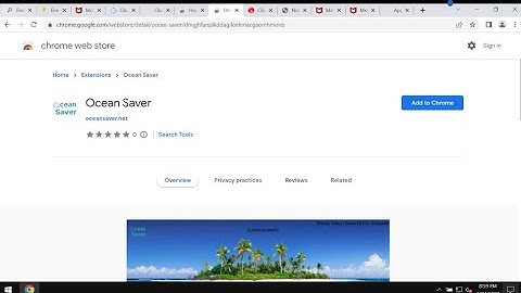 Ocean Saver browser-hijacking extension removal.