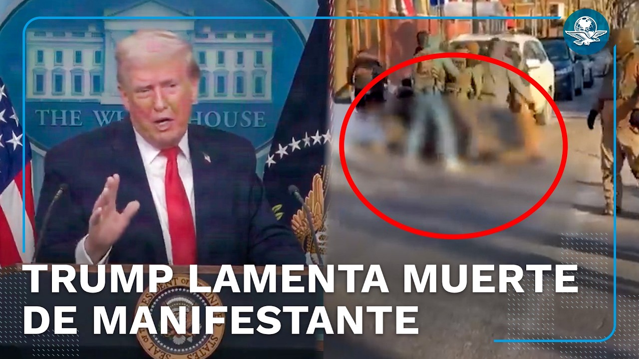 Trump reacciona a muerte en protestas migratorias en Minnesota y culpa a demócratas