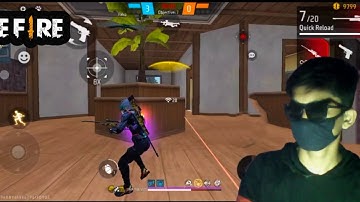 I played free fire 👿 1v1 custom with my noob friend #gameplay 😱